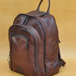 Dagon Backpack - Dark Brown GL 15 Jual Tas Kulit Asli Jogja Genkzhi Leather