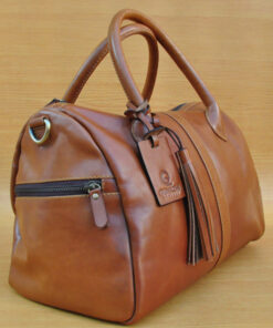 Erzhi Bag - Brown GL3 Jual Tas Kulit Asli Jogja Genkzhi Leather