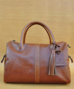 Erzhi Bag - Brown GL3 Jual Tas Kulit Asli Jogja Genkzhi Leather