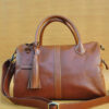 Erzhi Bag - Brown GL3 Jual Tas Kulit Asli Jogja Genkzhi Leather