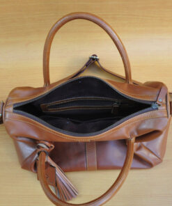 Erzhi Bag - Brown GL3 Jual Tas Kulit Asli Jogja Genkzhi Leather