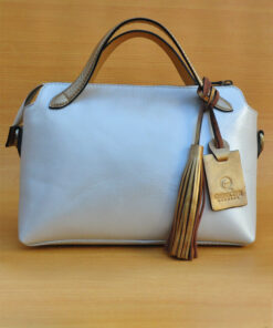 Fero Bag - Golden White GL19 Jual Tas Kulit Asli Jogja Genkzhi Leather