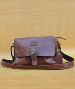 Frezza Bag - Dark Brown GL25 Jual Tas Kulit Asli Jogja Genkzhi Leather