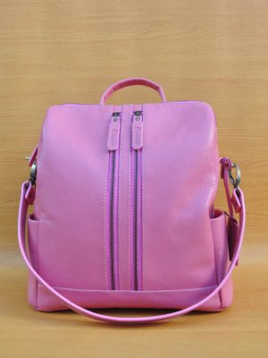 Greesa Backpack - Sexy Pink GL22 Jual Tas Kulit Asli Jogja Genkzhi Leather