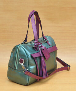 Mollysa Bag - Metallic Green GL6 Jual Tas Kulit Asli Jogja Genkzhi Leather