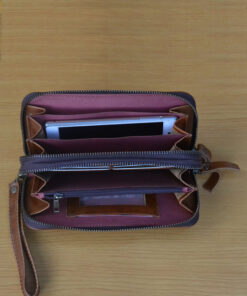 Dompet Wanita - Brown GL 34 Kerajinan kulit asli jogja Genkzhi Leather